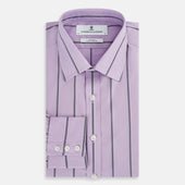 Lilac Track Stripe Mayfair Shirt