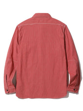 Sugar Cane Jean Cord Work Shirt Sc25511 Red