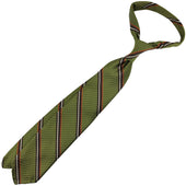Super Repp Stripe Silk Tie Hand Rolled