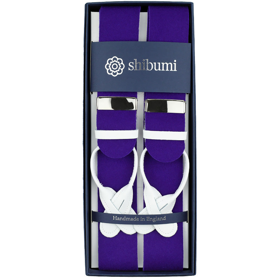 Boxcloth Braces Purple