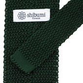 Silk Knit Tie Green