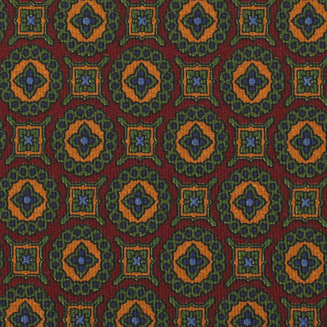 Ancient Madder Silk Bespoke Tie - Cherry
