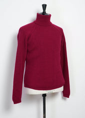 Pelle 28 06 8 Heavy Knit Turtleneck Magenta