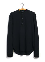 HERMANN 30-114-2 | Long Sleeve Henley | Black