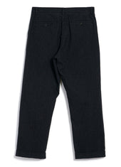 SUNE 28-32-2 | Classic Pleated Trousers | Black Pin