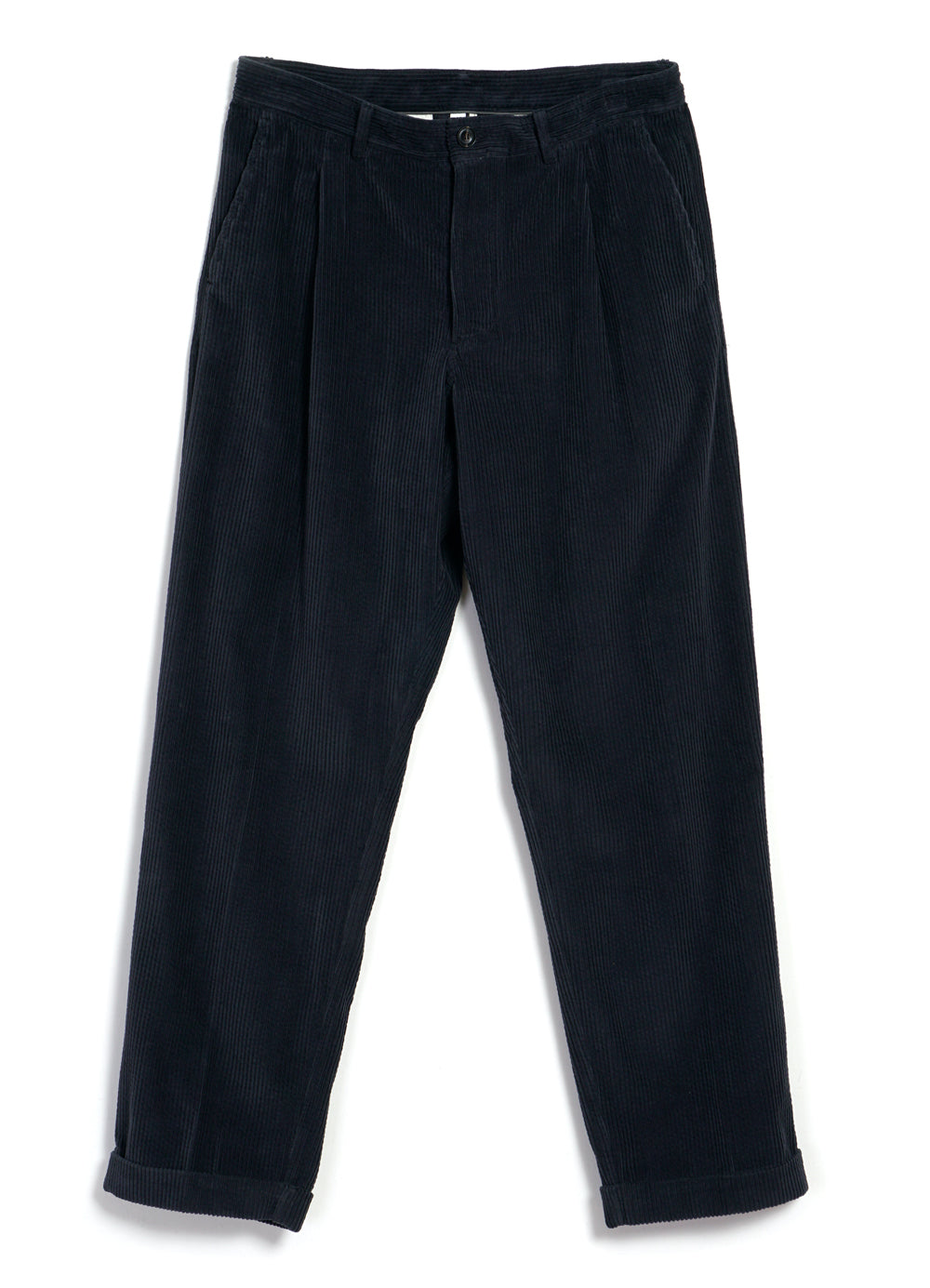 SUNE 28-35-3 | Classic Pleated Trousers | Dusty Navy