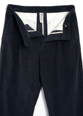 SUNE 28-35-3 | Classic Pleated Trousers | Dusty Navy