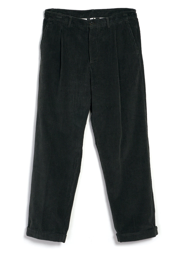 SUNE 28-35-6 | Classic Pleated Trousers | Olive Taupe
