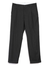 SUNE 28-37-7 | Classic Pleated Trousers | Brown Grey