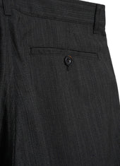 SUNE 28-37-7 | Classic Pleated Trousers | Brown Grey