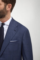Avio Prince Of Wales Full Canvas Suit Made In Italy