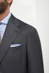 Grey Full Canvas Suit Made In Italy