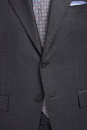 Grey Full Canvas Suit Made In Italy