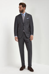 Grey Full Canvas Suit Made In Italy
