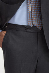 Grey Full Canvas Suit Made In Italy