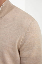 Tasmanian Wool Full Zip Cardigan Made In Italy
