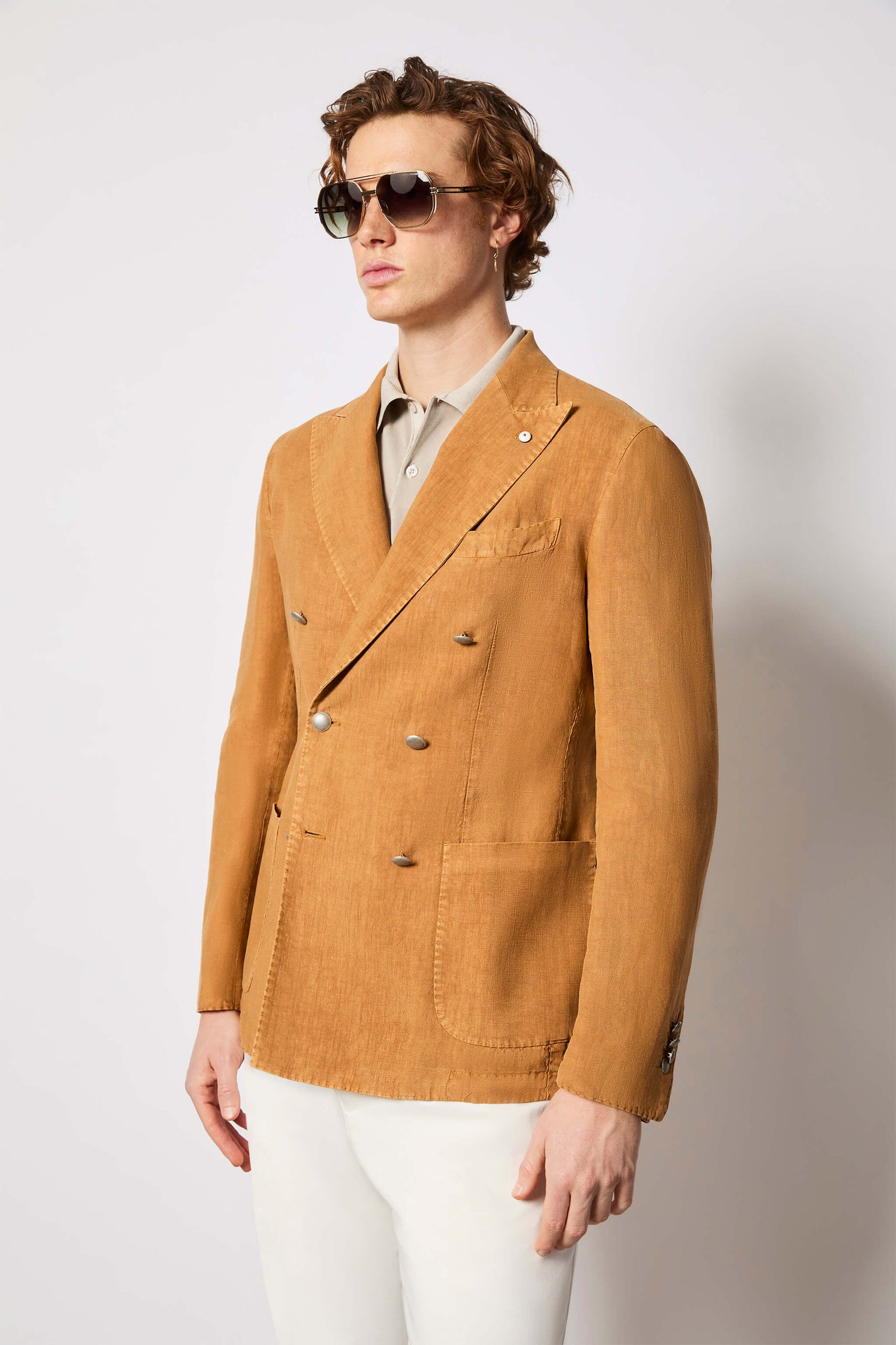 Jacket Tom Doppiopetto Tinto Capo Ocra