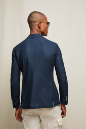 Giacca STEVE in jersey blu profondo