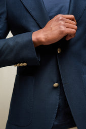 Giacca STEVE in jersey blu profondo