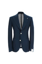 Giacca STEVE in jersey blu profondo