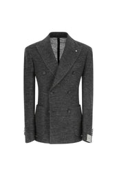 Giacca TOM in jersey grigio antracite