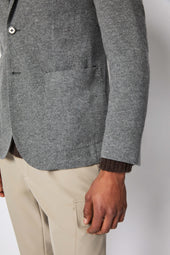 Giacca JACK in jersey grigio melange