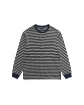 STRIPE POCKET L.S T-SHIRTS / NAVY & GREY