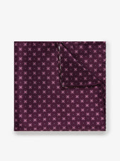Burgundy Pocket Square Motif