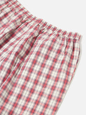 Red Cotton Check Pyjama Pant