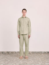 ROCHA HERRINGBONE COTTON TROUSERS