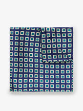 Dark Blue Handkerchief Geometric
