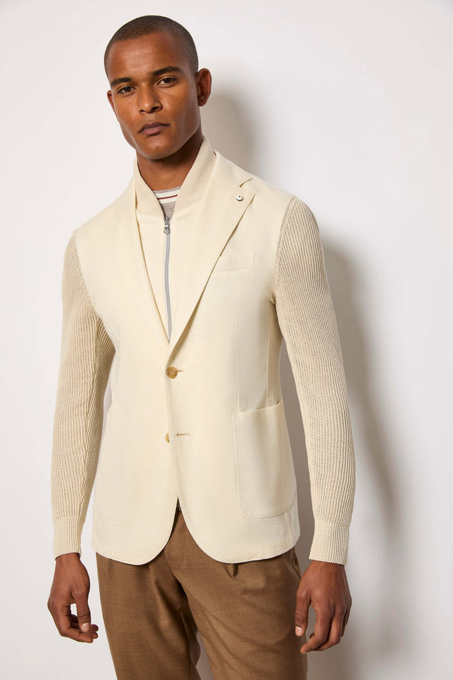 Jacket ANDREW in jersey avorio
