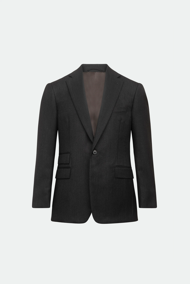 Haiden Grey Notch Lapel Wool Suit