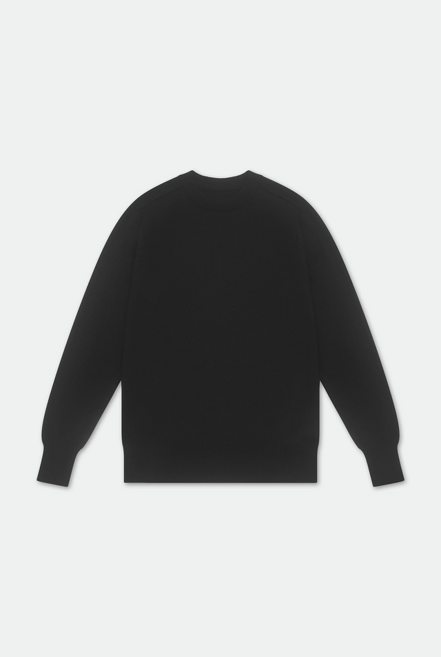 Nicolai Charcoal Merino Wool Knit