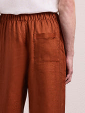 LUAN LINEN-BLEND TROUSERS