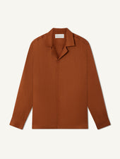 SAFRA LINEN-BLEND SHIRT