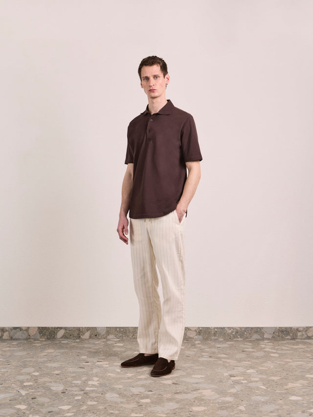 MENDES LINEN-COTTON TROUSER
