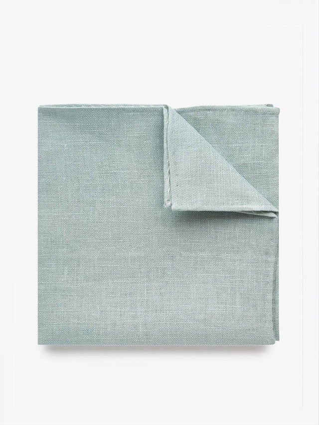 Dusty Mint Pocket Square Linen