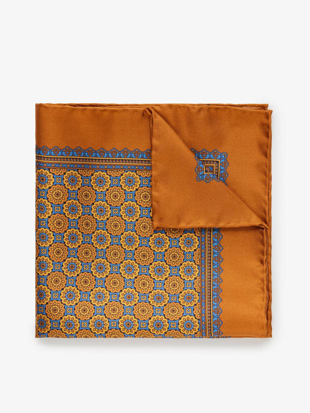 Dark Orange Pocket Square