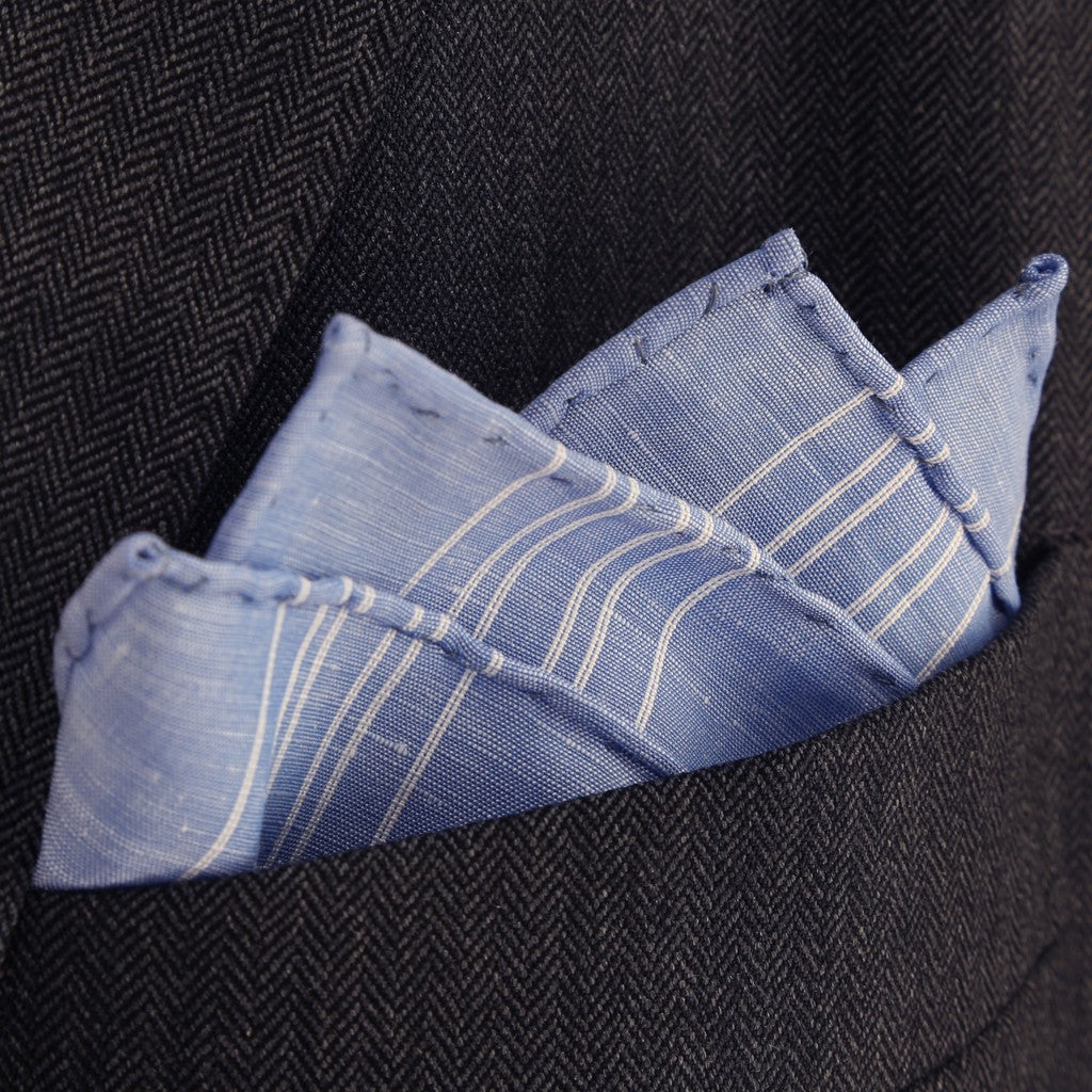 Bleu Denim Lin Coton