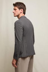 Travel jacket in jersey grigio fumo
