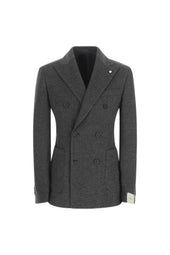 Travel jacket doppiopetto grigio scuro