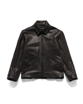 SPORTING LEATHER JACKET / BLACK