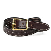 1" Triple Stitched Belt - Havana with Natural Stitch — YUKETEN