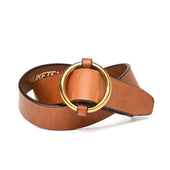 1 1/4" Ring Belt - Buck Brown — YUKETEN