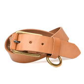 Stitched D Ring Belt Russet Yuketen