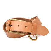 Stitched D Ring Belt Russet Yuketen