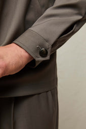 Overshirt in lana fango
