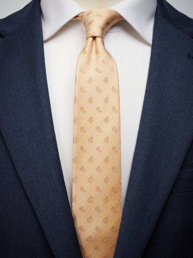 Light Yellow Tie Paisley