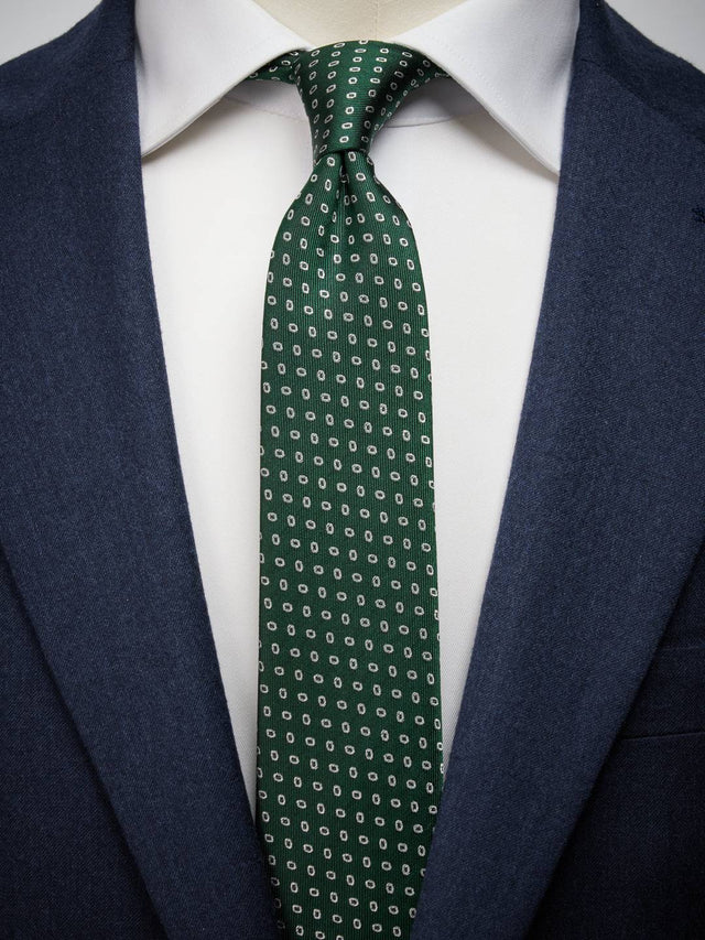 Dark Green Tie Dot
